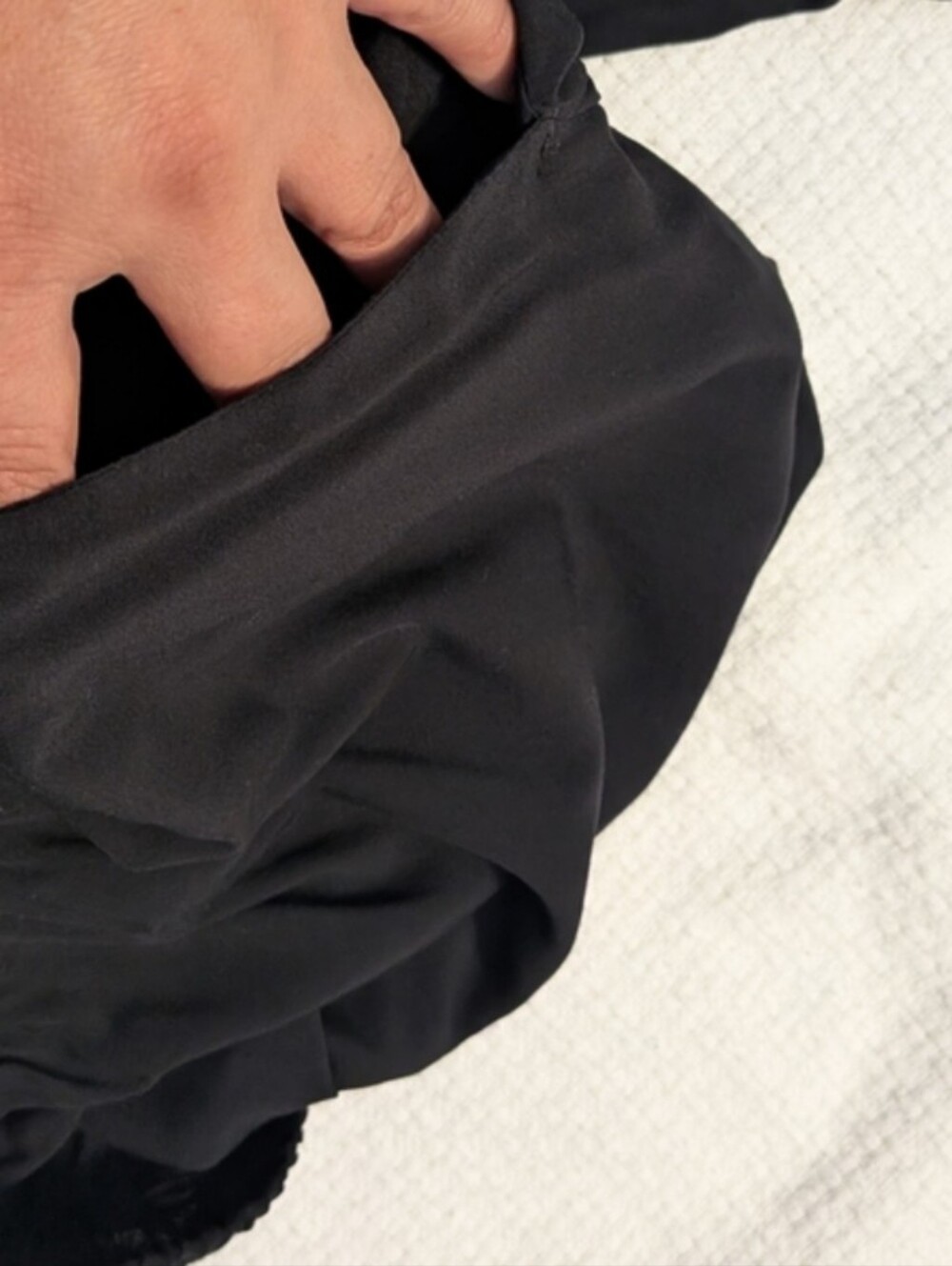 Eloquii Black Wide-Leg Tiered Palazzo Pants - Picture 8 of 12